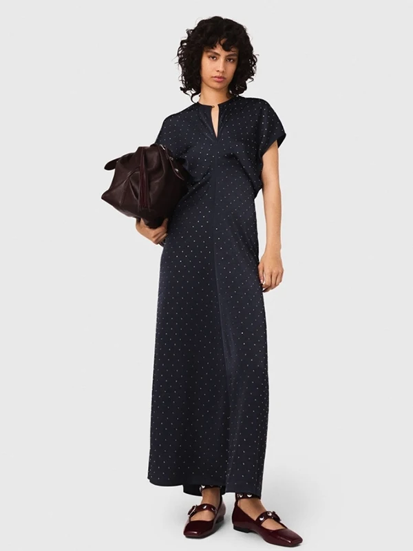 MaSandeM Faionable Diamond Decorated Long ort Sve Women's Dr Waist Cinched RO0434 Casual High Waist Polyester Fiber
MaSandeM Faionable Diamond Decorated Long ort Sve Women's Dr Waist Cinched RO0434 Casual High Waist Polyester Fiber