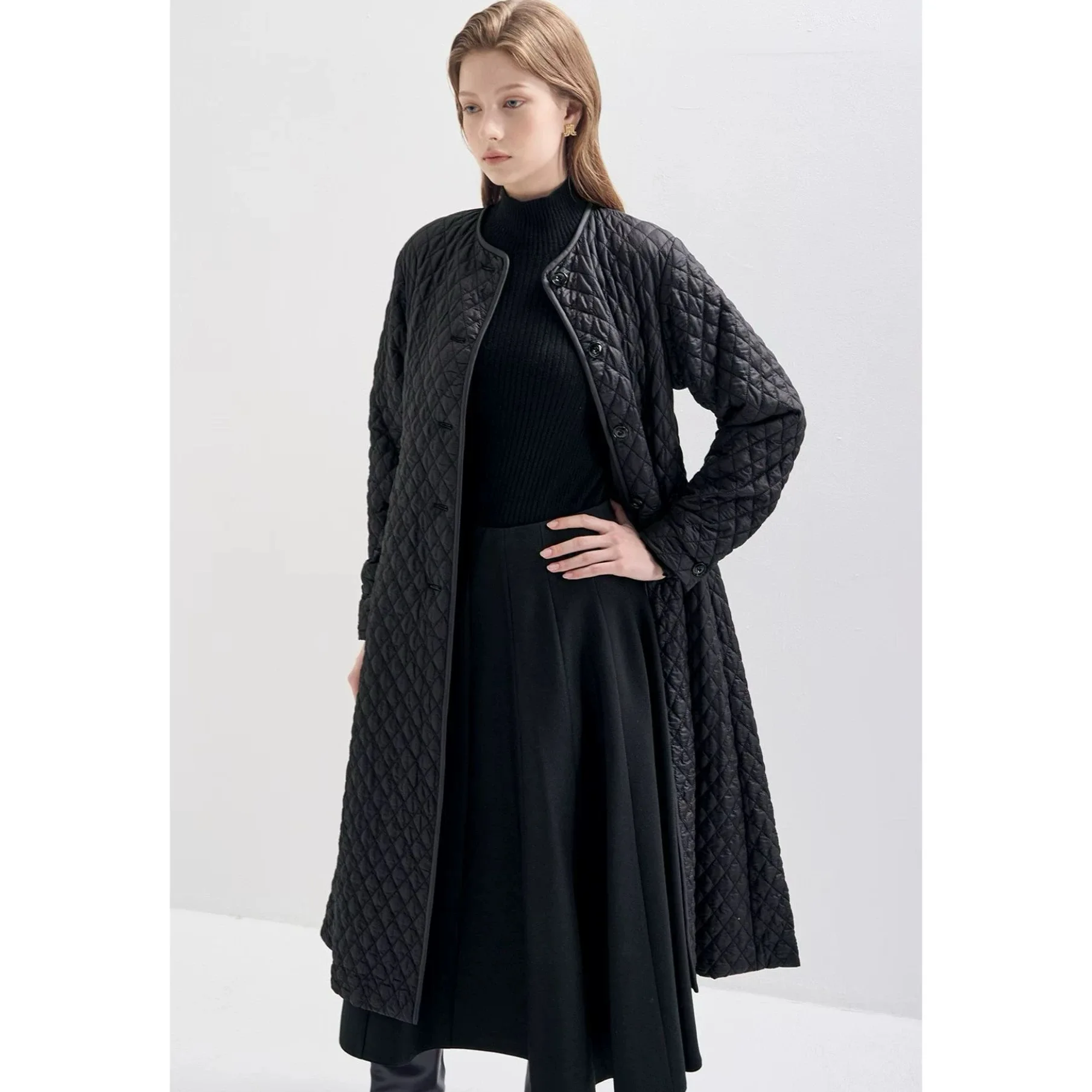 Lemon Cheese LAN25 Autumn Ele round Ne Pleated Long Line Skirt Cotton Jaet Outerwear Straight Cut Commute Sle Long ...
Lemon Cheese LAN25 Autumn Ele round Ne Pleated Long Line Skirt Cotton Jaet Outerwear Straight Cut Commute Sle Long ...