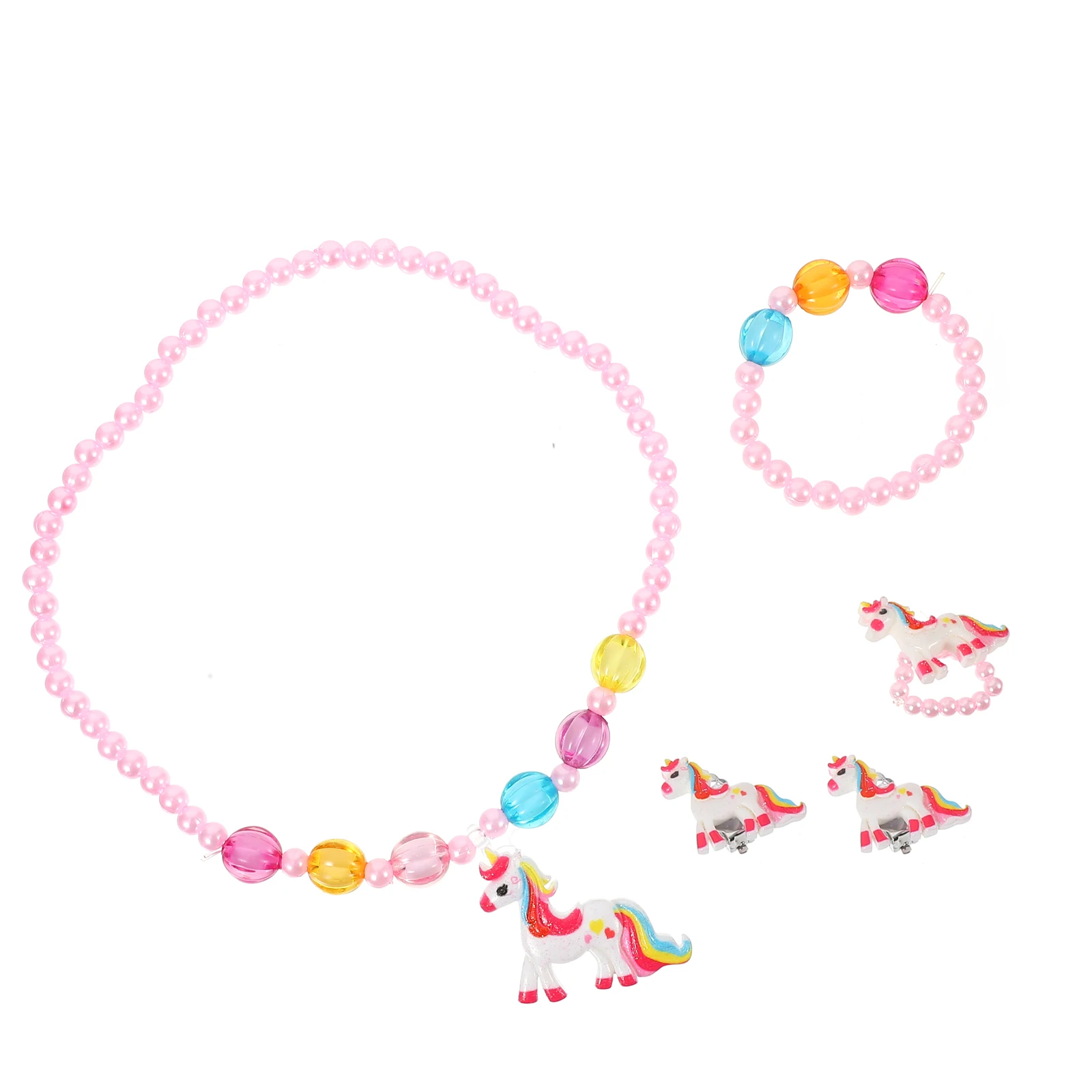 Children's Jewelry Set Acrylic Bracelet Earrings Girl Unicorn Fashionable Everyday Party Toddler Little Not Deform Match Clothes
Children's Jewelry Set Acrylic Bracelet Earrings Girl Unicorn Fashionable Everyday Party Toddler Little Not Deform Match Clothes