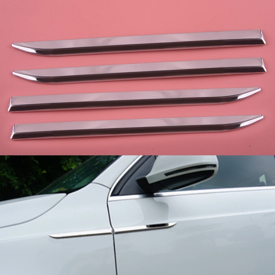4Pcs Universal Stainless Steel Chrome Car Front Door Side Fender Trim Cover Emblem Sticker Decorative
4Pcs Universal Stainless Steel Chrome Car Front Door Side Fender Trim Cover Emblem Sticker Decorative