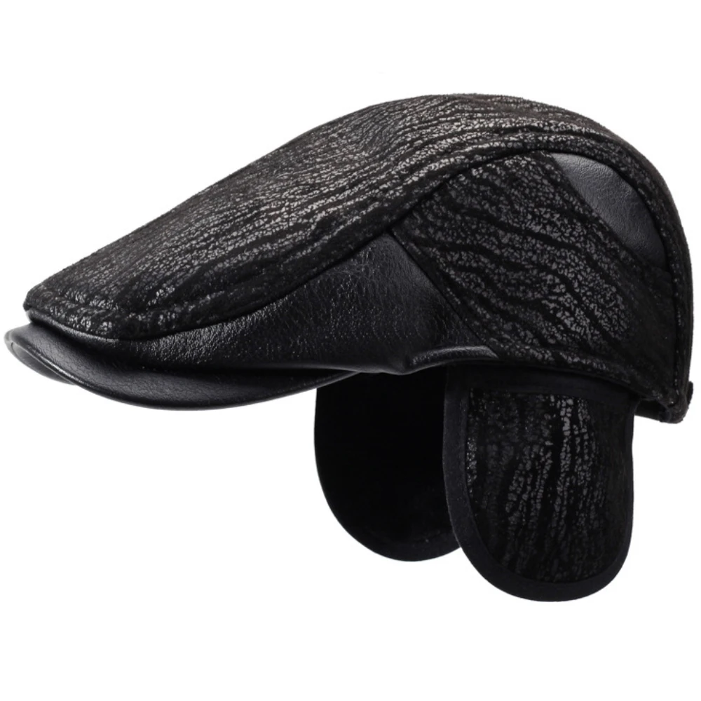 HT4845 Mens Beret Thick Warm Autumn Winter Hat Male Ivy Flat Cap Retro Beret Hat with Ear Flaps Dad Father Grandfather Beret Cap
HT4845 Mens Beret Thick Warm Autumn Winter Hat Male Ivy Flat Cap Retro Beret Hat with Ear Flaps Dad Father Grandfather Beret Cap