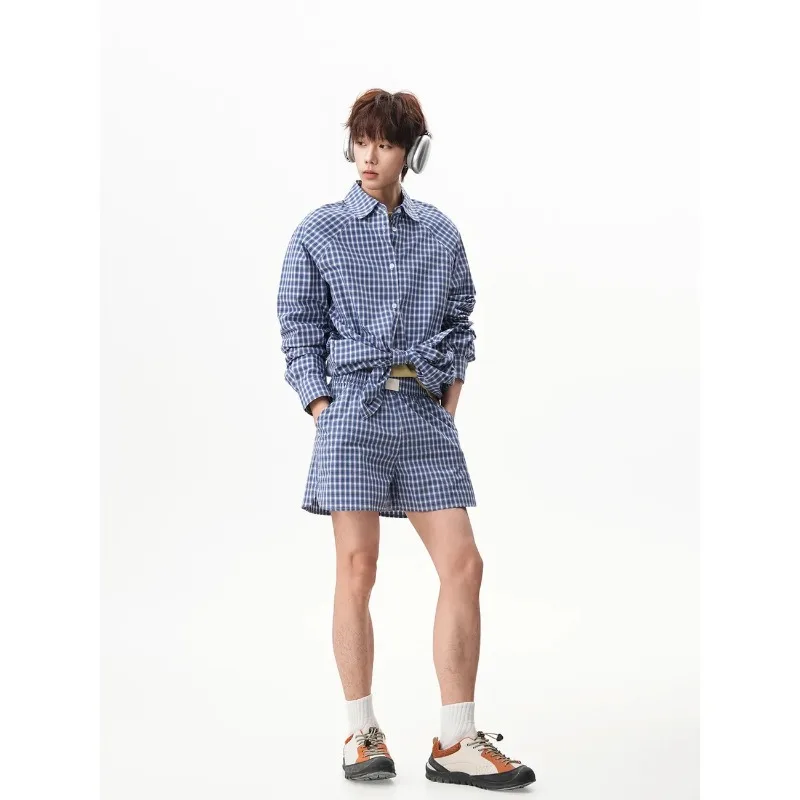 Men Neutral Lazy Plaid Matching Set American Trend Raglan Sleeve Long Sleeve Shirt And Shorts Two Piece Outfit S-4XL
Men Neutral Lazy Plaid Matching Set American Trend Raglan Sleeve Long Sleeve Shirt And Shorts Two Piece Outfit S-4XL