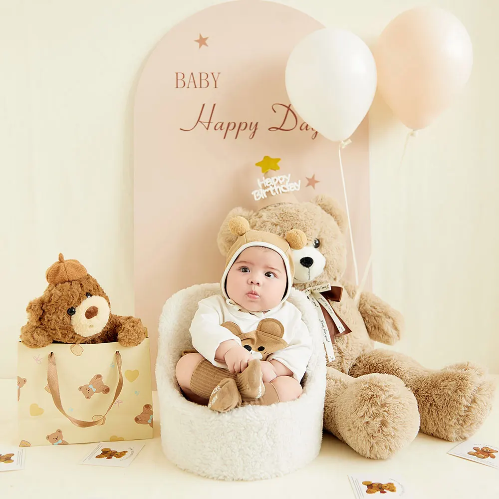 0-1 Month Newborn Photography Props Set Cute Animal Theme Knitted Outfits Set Included Teddy Bear Toy+Balloon Photo Shoot Prop
0-1 Month Newborn Photography Props Set Cute Animal Theme Knitted Outfits Set Included Teddy Bear Toy+Balloon Photo Shoot Prop