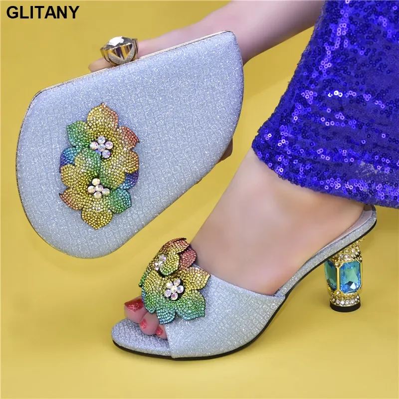 New Arrival Shoes and Bag for Party Wedding Ladies Shoes and Sandals Size 43 Women Italian Shoes with Matching Bags
New Arrival Shoes and Bag for Party Wedding Ladies Shoes and Sandals Size 43 Women Italian Shoes with Matching Bags