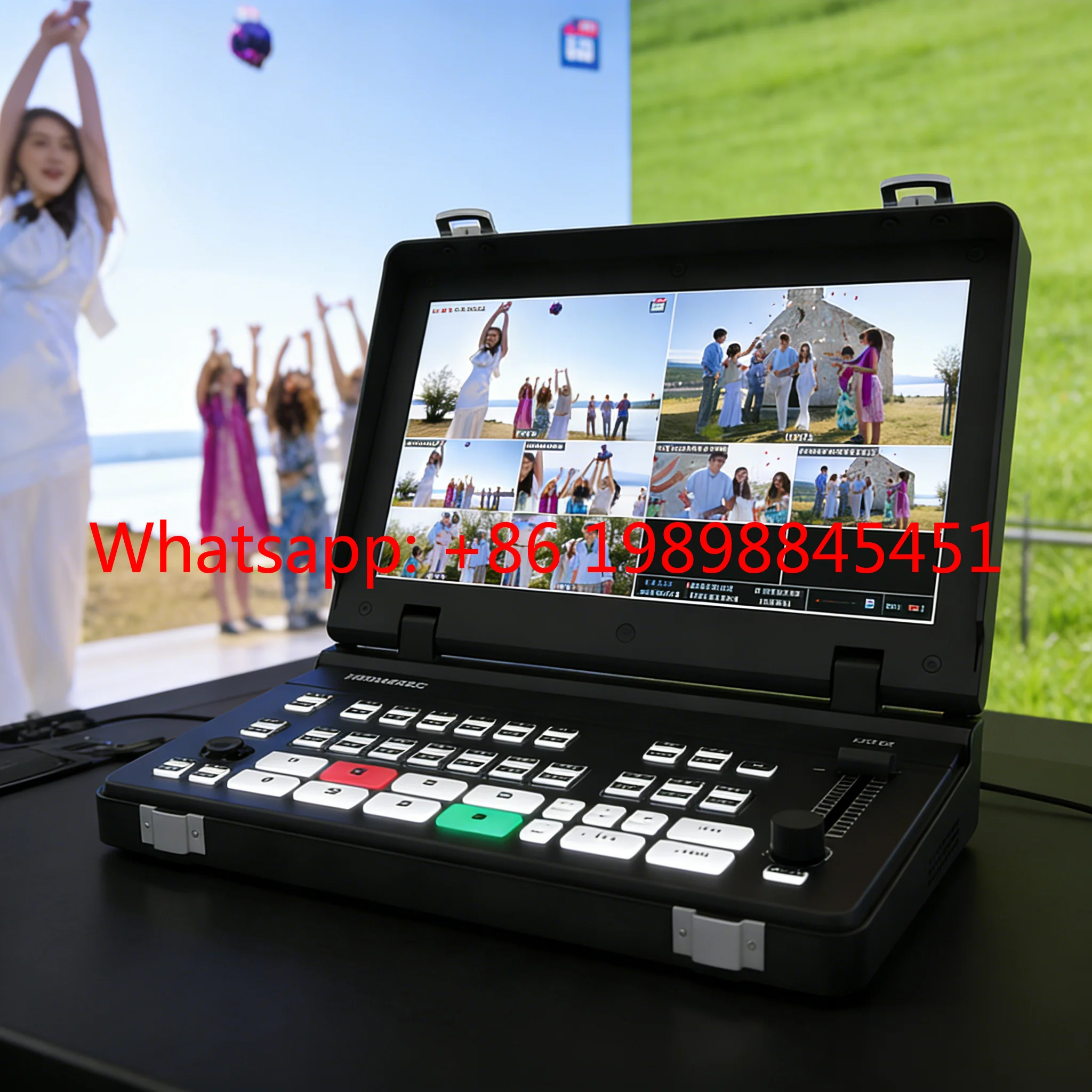Movmagic MF10 5-Channel Flip-Style Live Switcher – 8-Layer Editing, 4K HDMI Inputs, Smooth