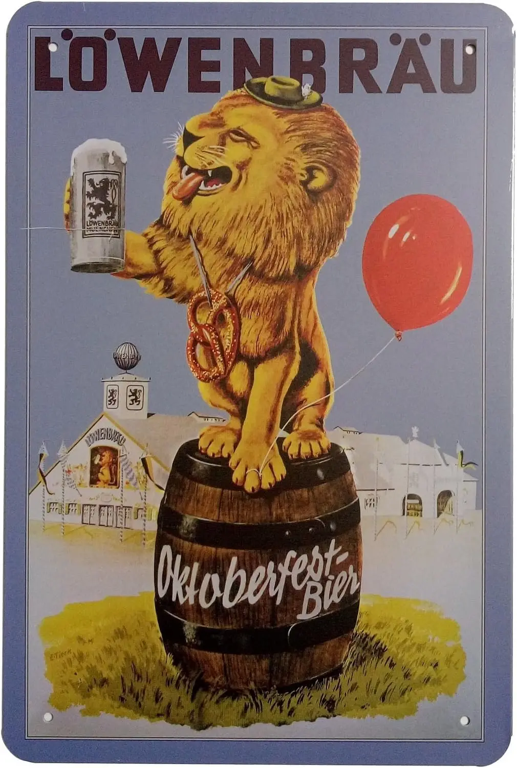 ERLOOD Lowenbrau Beer Retro Vintage Home Decor Wall Tin Sign
ERLOOD Lowenbrau Beer Retro Vintage Home Decor Wall Tin Sign