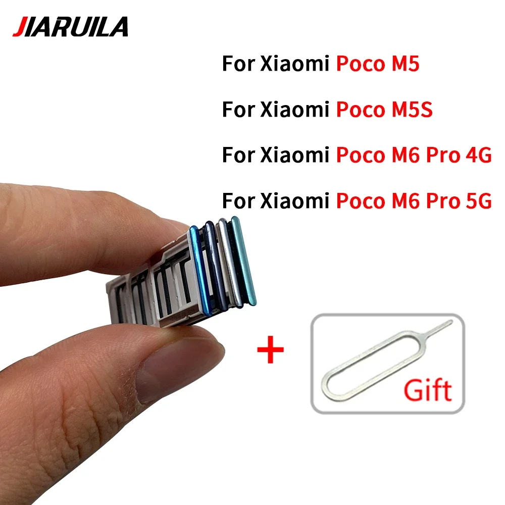 For Xiaomi Poco M5 M5S M6 Pro 4G 5G Sim Card Tray Slot Holder Socket Adapter Connector Repair Parts Replacement
For Xiaomi Poco M5 M5S M6 Pro 4G 5G Sim Card Tray Slot Holder Socket Adapter Connector Repair Parts Replacement