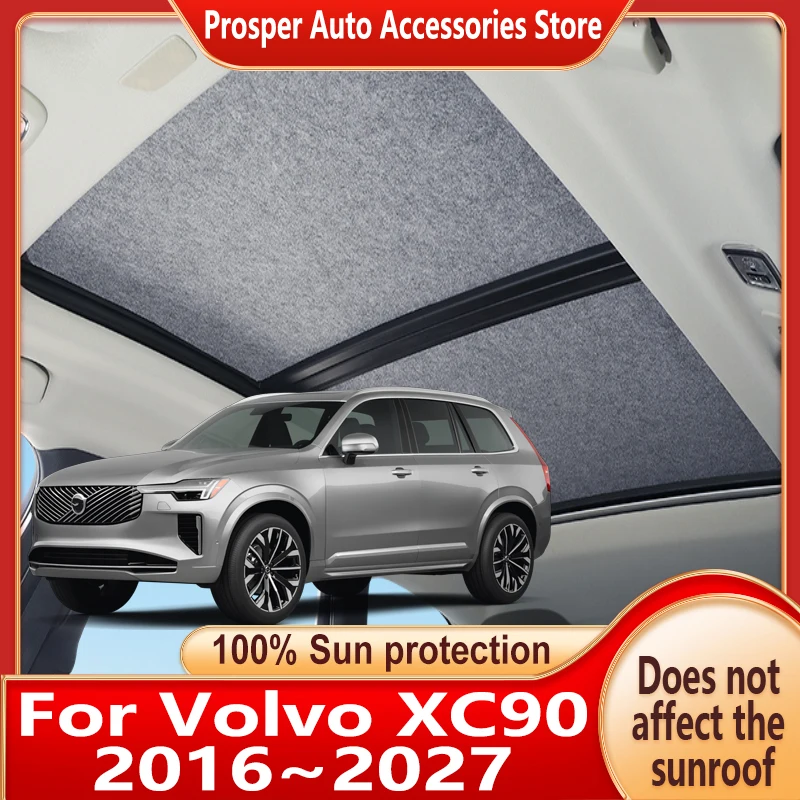 Panoramic Sunroof Insulation Roof Visor For Volvo XC90 2016~2027 Sun Protection Electrostatic Adsorption Sky Curtain Sunshade
Panoramic Sunroof Insulation Roof Visor For Volvo XC90 2016~2027 Sun Protection Electrostatic Adsorption Sky Curtain Sunshade