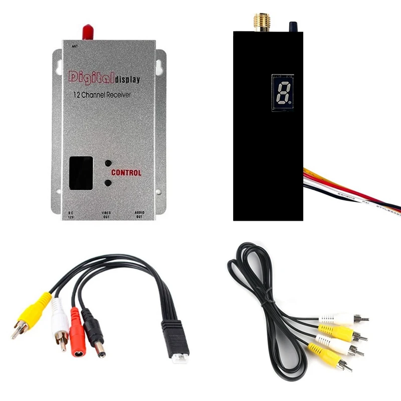FPV 1.2G 1.5W VTX VRX Kit 8CH 1500mW FPV Video Transmitter Receiver for Long Range FPV Drone RC Model
FPV 1.2G 1.5W VTX VRX Kit 8CH 1500mW FPV Video Transmitter Receiver for Long Range FPV Drone RC Model