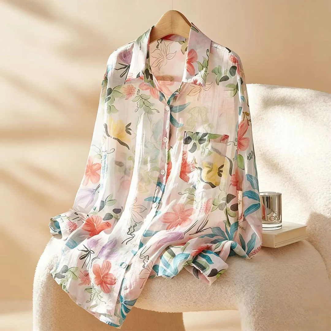 2026 Summer Fashion Women Cotton Shirts Thin Flower Printed Loose Blouse Shirts Tops
2026 Summer Fashion Women Cotton Shirts Thin Flower Printed Loose Blouse Shirts Tops