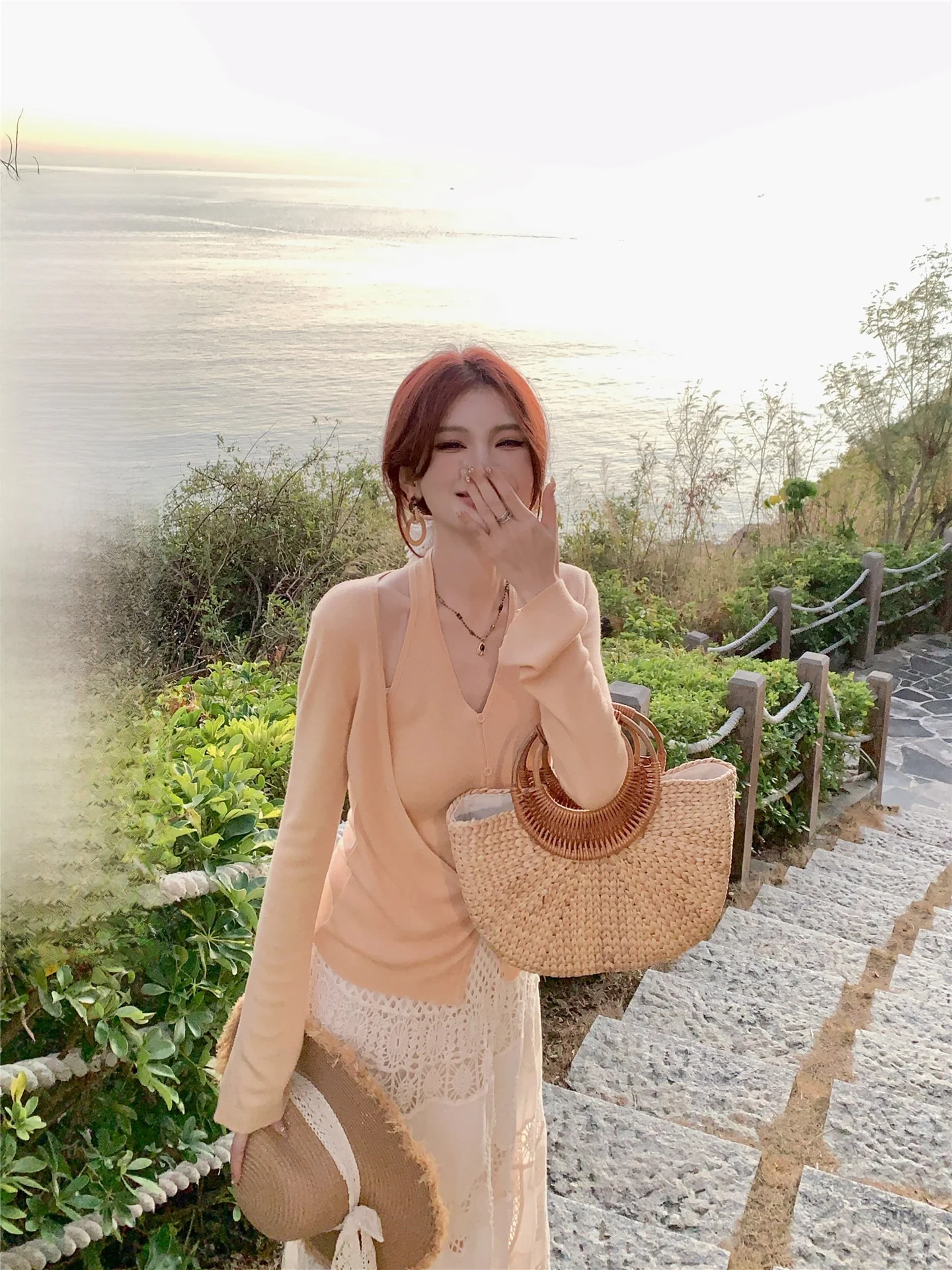 Spring Summer Knitted Cheese Style Women's Fashionable Versatile Strap Knitted Two-Piece Sweater Comfortable Soft Wool Blend
Spring Summer Knitted Cheese Style Women's Fashionable Versatile Strap Knitted Two-Piece Sweater Comfortable Soft Wool Blend