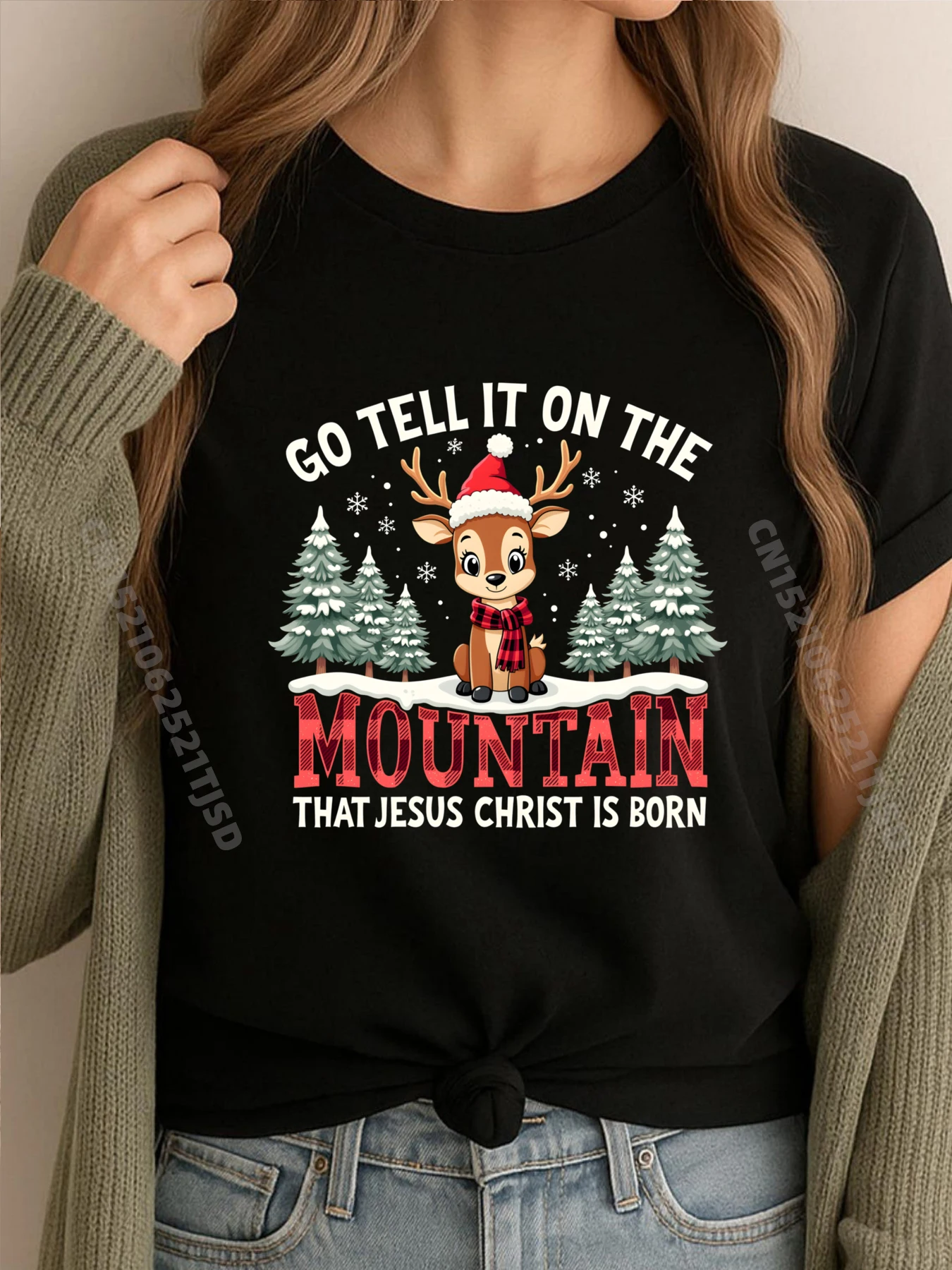 Xmas Go Tell It On The Mountain That Иисус Христос рождается модная футболка женская высокого качества Нового года
Xmas Go Tell It On The Mountain That Иисус Христос рождается модная футболка женская высокого качества Нового года