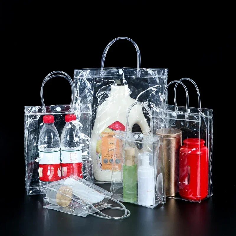 10pcs Clear Tote Bag Transparent Shopping Bags Shoulder Handbag PVC Waterproof Storage Bag for Gift Cosmetic Plastic Bags
10pcs Clear Tote Bag Transparent Shopping Bags Shoulder Handbag PVC Waterproof Storage Bag for Gift Cosmetic Plastic Bags