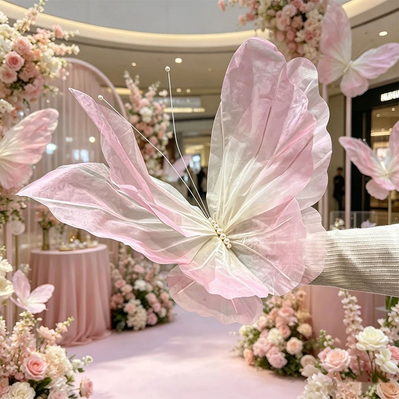 Gradient Organza Giant Butterfly Ornaments String Decorative Mesh Butterfly Prop Large Artificial Butterfly For Wedding Backdrop
Gradient Organza Giant Butterfly Ornaments String Decorative Mesh Butterfly Prop Large Artificial Butterfly For Wedding Backdrop