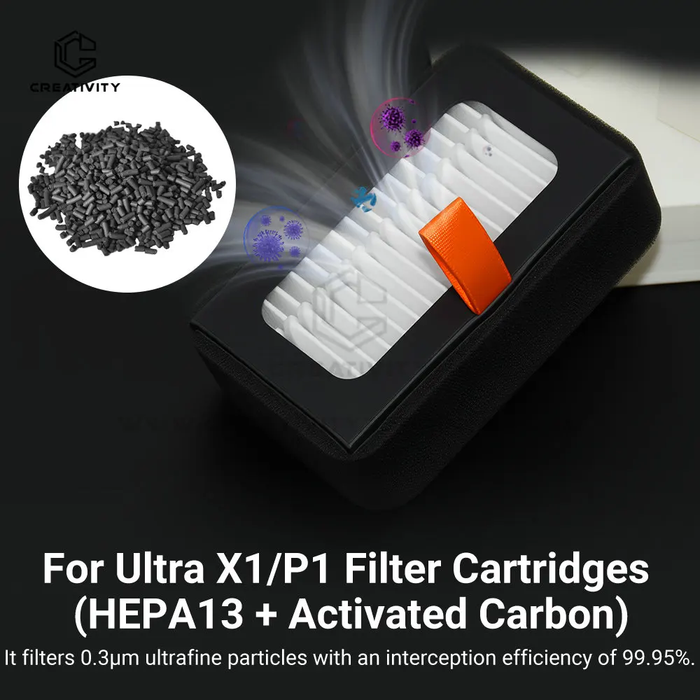 Creativity For Bamboo Lab HEPA 13 + Activated Carbon Combo Air Filter Ultra for X1/P1 Series 3D Printers Replacement Parts
Creativity For Bamboo Lab HEPA 13 + Activated Carbon Combo Air Filter Ultra for X1/P1 Series 3D Printers Replacement Parts