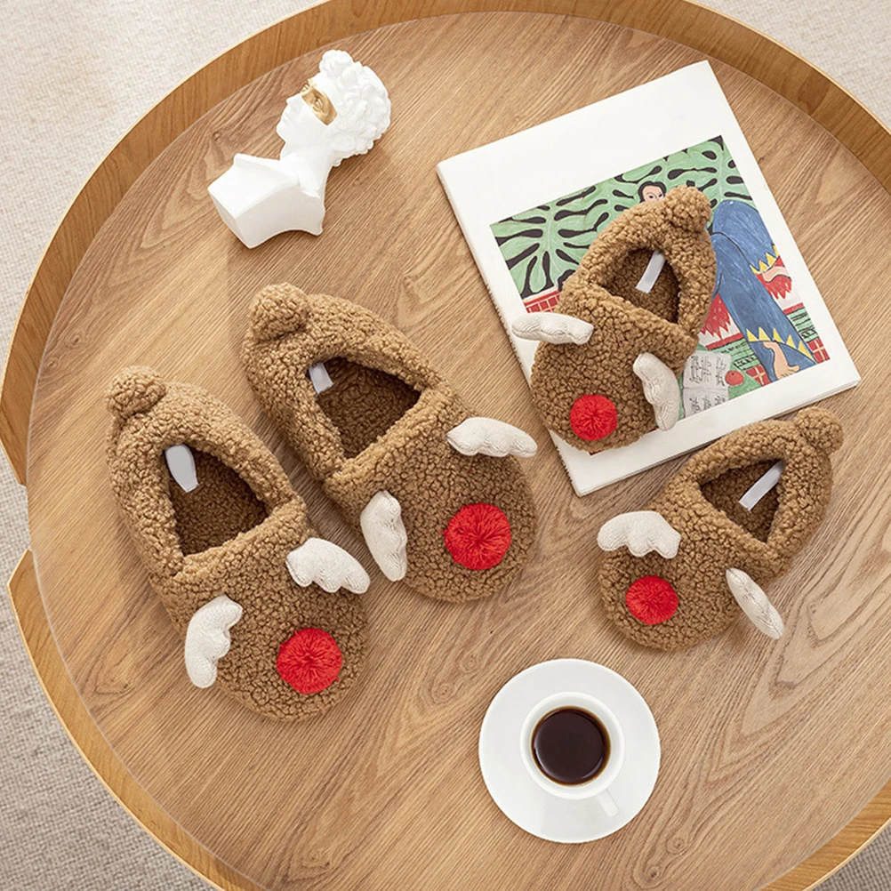 1Pair Christmas Elk Slippers Warm-Keeping Indoor Slipper for Women Anti-Skid Sole Comfortable Home Wear Winter Gift
1Pair Christmas Elk Slippers Warm-Keeping Indoor Slipper for Women Anti-Skid Sole Comfortable Home Wear Winter Gift