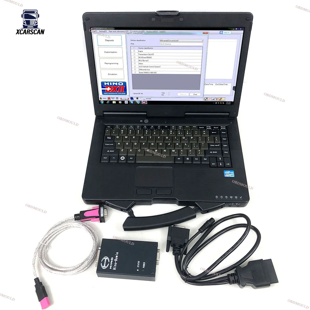 Полный комплект ноутбука CF53 для Hino Truck Reprog Manager, диагностический инструмент Bowie Diagnostic TOOL, Hino Diagnostic Explorer DX III
Полный комплект ноутбука CF53 для Hino Truck Reprog Manager, диагностический инструмент Bowie Diagnostic TOOL, Hino Diagnostic Explorer DX III