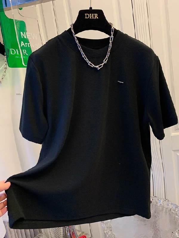 plus Size Women's T-Shirt round Neck Short Sleeve Loose Fit Casual Style Cotton Summer Top Inner Wear Half Sleeve Summer Base...
plus Size Women's T-Shirt round Neck Short Sleeve Loose Fit Casual Style Cotton Summer Top Inner Wear Half Sleeve Summer Base...