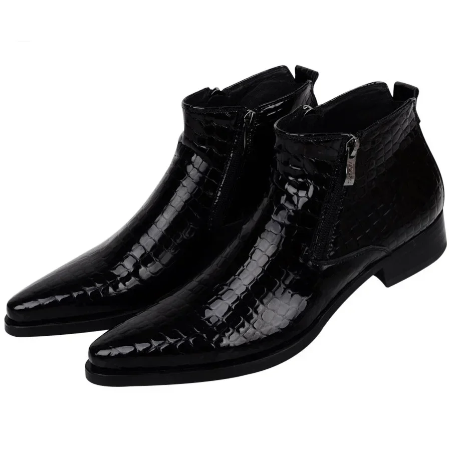 Large Size EUR46 Serpentine Blue / Black Mens Ankle Boots Wedding Shoes Genuine Leather Shoes Man Dress Shoes
Large Size EUR46 Serpentine Blue / Black Mens Ankle Boots Wedding Shoes Genuine Leather Shoes Man Dress Shoes