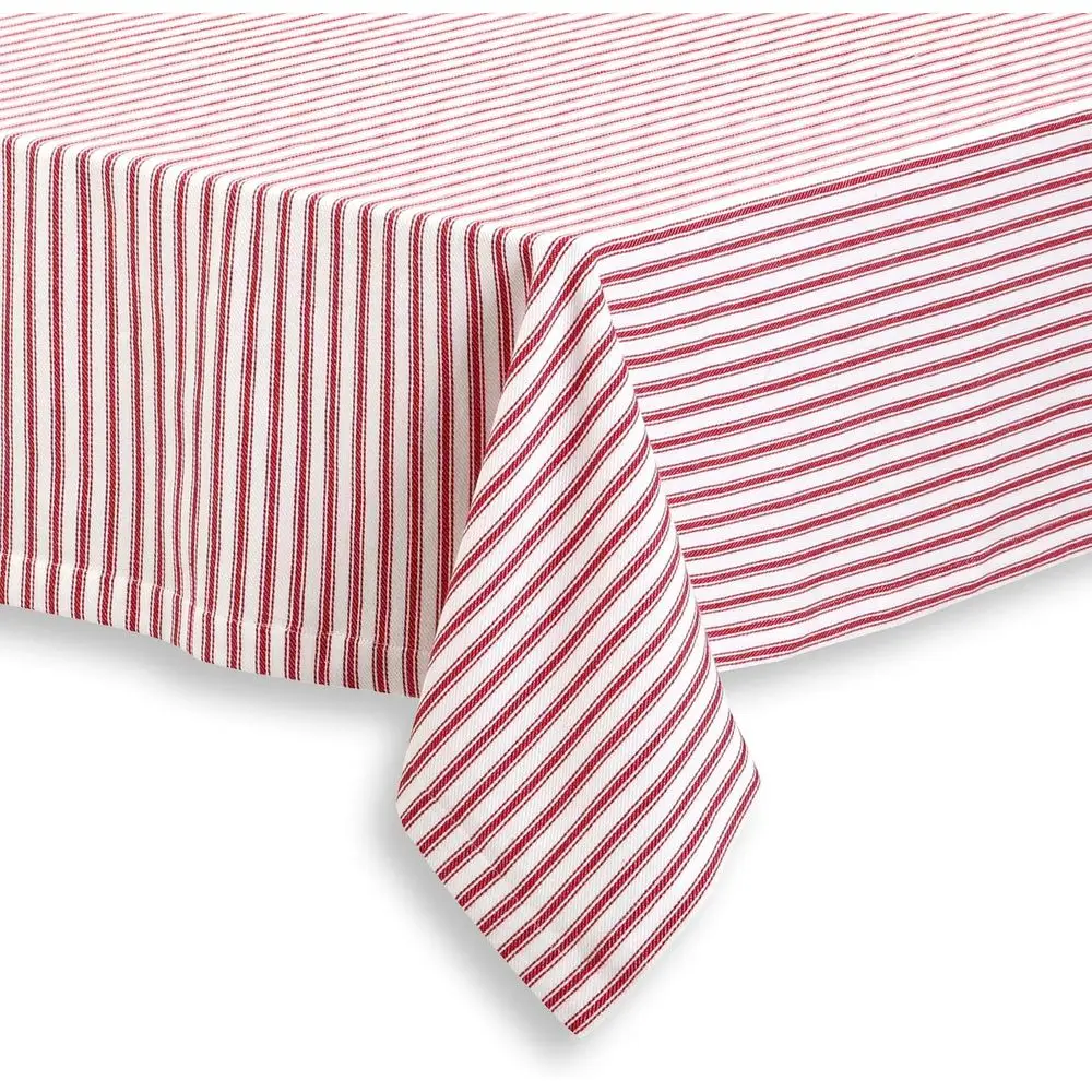 Red and White Striped Cotton Tablecloth, 60 x 144 Rectangular
Red and White Striped Cotton Tablecloth, 60 x 144 Rectangular
