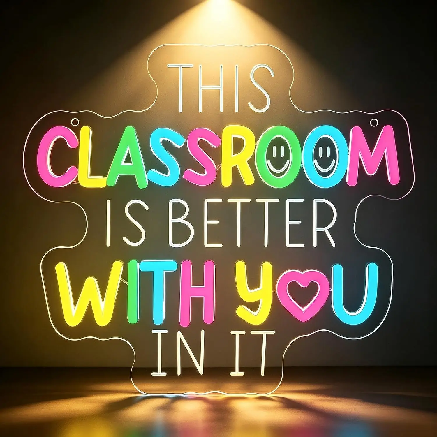 Classroom LED Neon Sign USB Neon Light Teacher Classroom Wall Decor School Nursery Homeschool Holiday Teacher Appreciation Gift
Classroom LED Neon Sign USB Neon Light Teacher Classroom Wall Decor School Nursery Homeschool Holiday Teacher Appreciation Gift