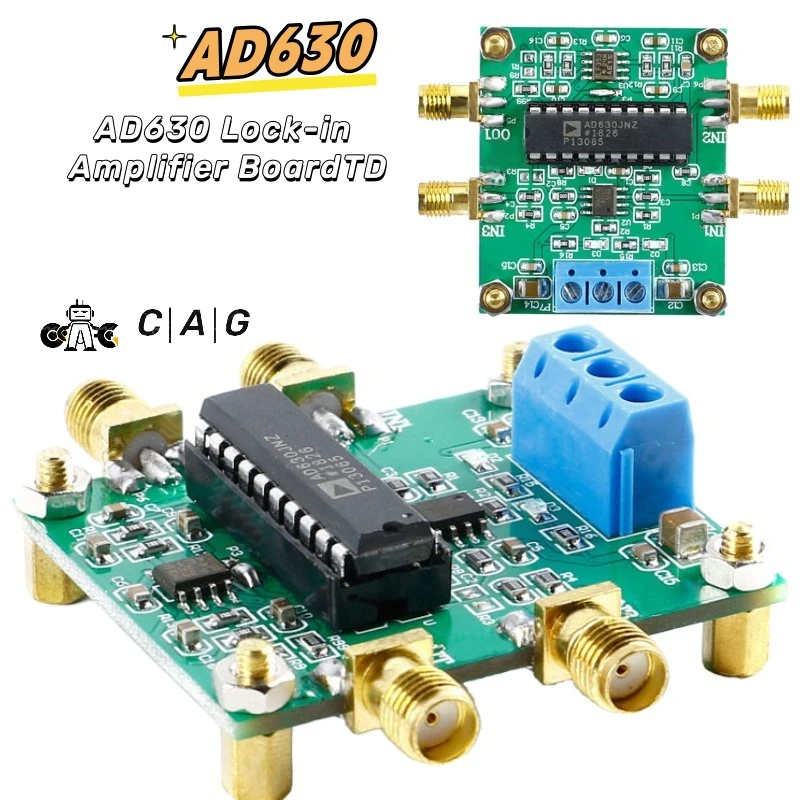 AD630 Lock-in Amplifier Board Module LIA Balanced Modulator Module Phase Sensitive Detection Weak Signal Conditioning
AD630 Lock-in Amplifier Board Module LIA Balanced Modulator Module Phase Sensitive Detection Weak Signal Conditioning