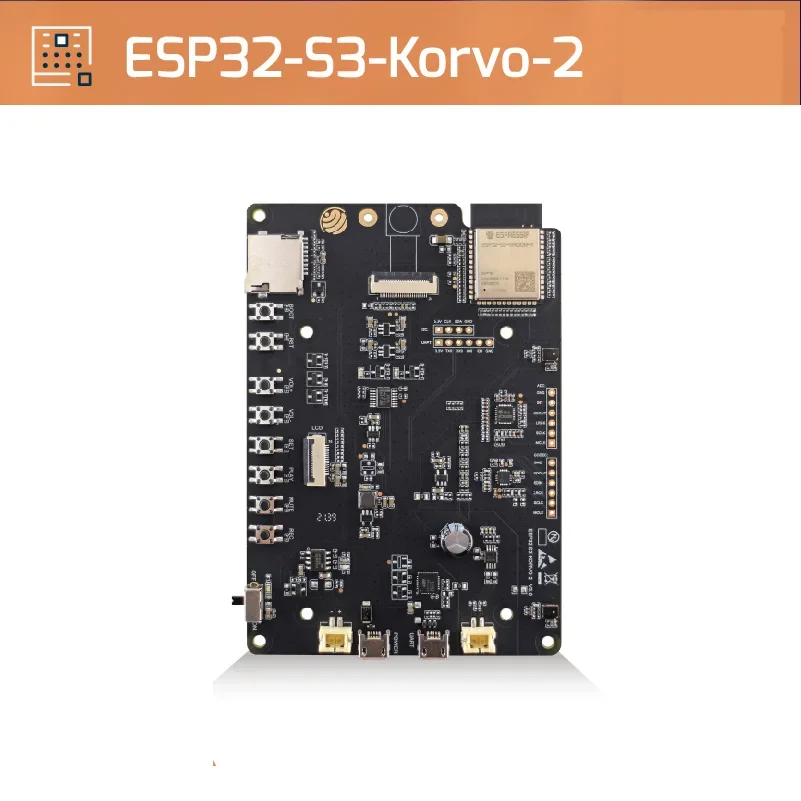 Мультимедийное решение ESP32-S3-Korvo-2, оснащенное массивом 2 микрофона для поддержки распознавания голоса LCD+ Camera+TF
Мультимедийное решение ESP32-S3-Korvo-2, оснащенное массивом 2 микрофона для поддержки распознавания голоса LCD+ Camera+TF