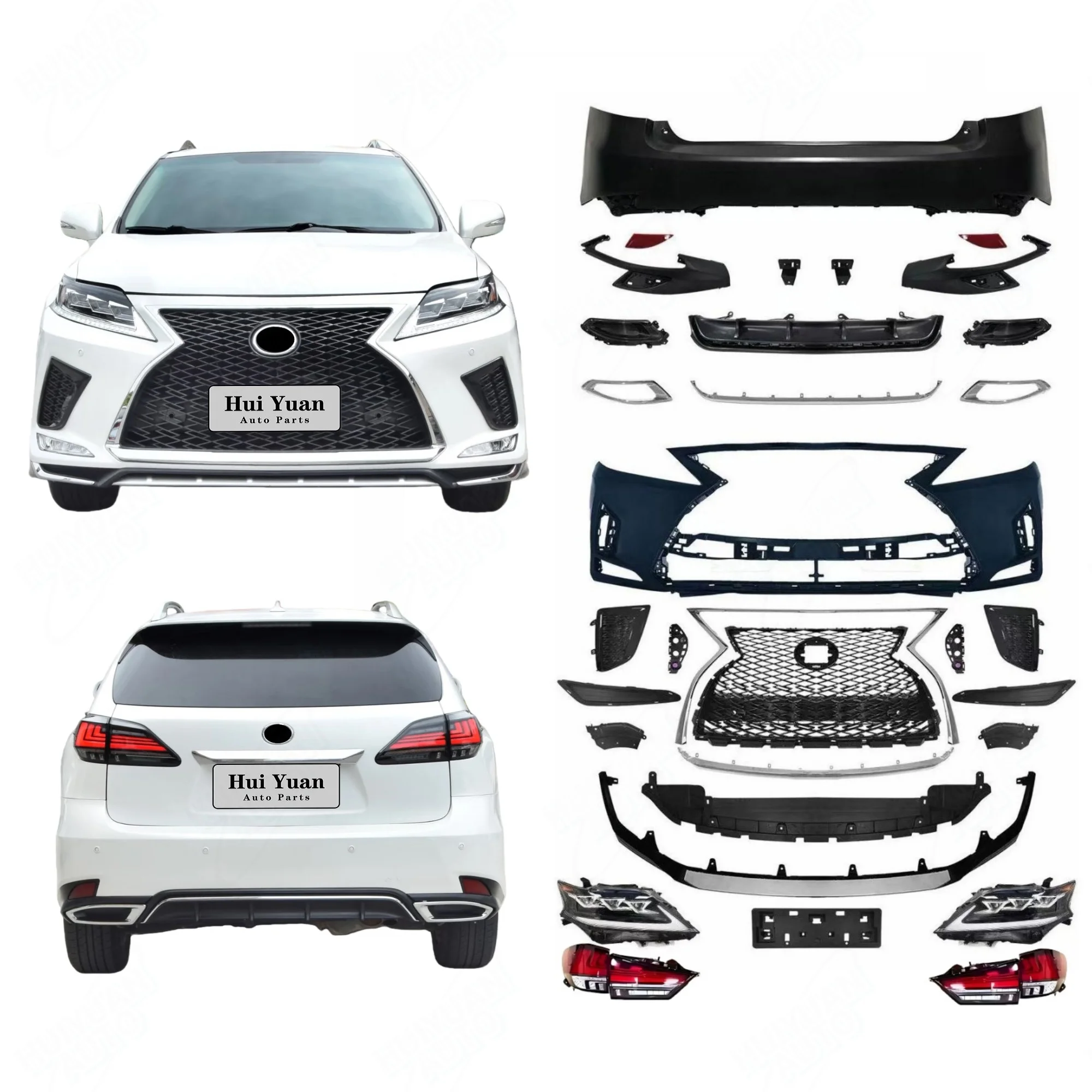 Car Bumpers for RX350 2009-2015 Upgrade to 2020 Style with the Led Headlight Tail Light Auto Bumpers for Modify
Car Bumpers for RX350 2009-2015 Upgrade to 2020 Style with the Led Headlight Tail Light Auto Bumpers for Modify