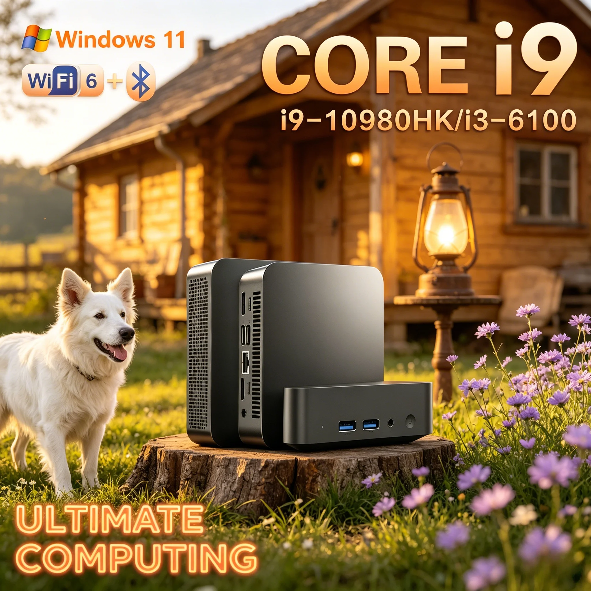 Laptop Portable I9 Series Mini PC 32GB Large Memory High Speed SSD 4K Display Windows11 Pro Home Business Mini Desktop PC
Laptop Portable I9 Series Mini PC 32GB Large Memory High Speed SSD 4K Display Windows11 Pro Home Business Mini Desktop PC