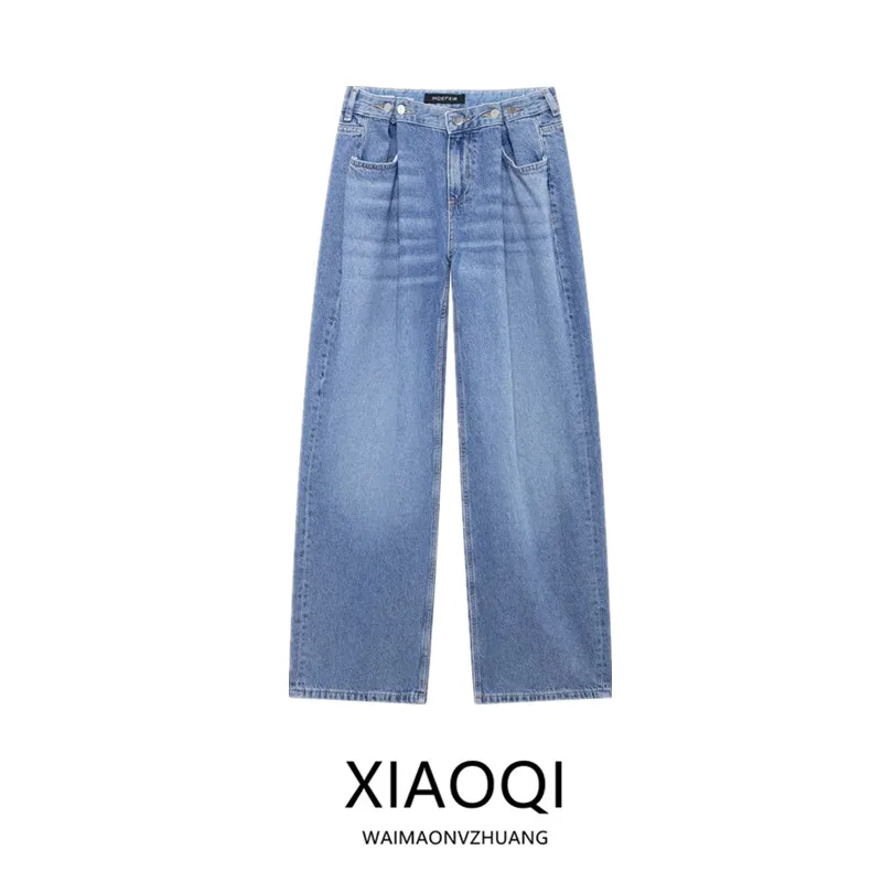 Fall 2024 New Women's Slimming Versatile Loose Wide Leg Jeans Long Pants l Waist Long Trousers Faionable Casual Denim
Fall 2024 New Women's Slimming Versatile Loose Wide Leg Jeans Long Pants l Waist Long Trousers Faionable Casual Denim