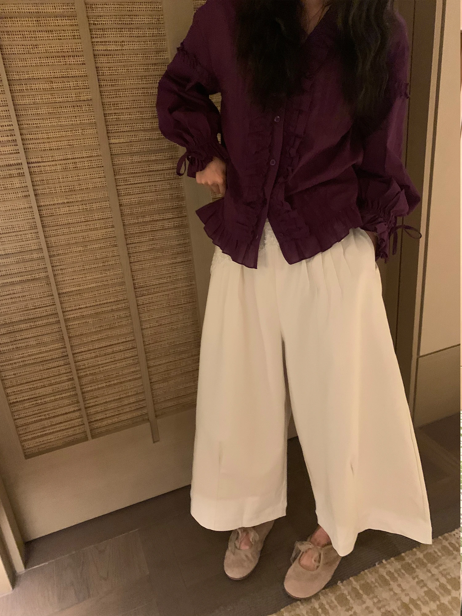 White Linen Wide Leg Straight Cut Women's Pants Korean Style Natural Waist Casual Trousers Breathable Comfortable Ladies' Fas...
White Linen Wide Leg Straight Cut Women's Pants Korean Style Natural Waist Casual Trousers Breathable Comfortable Ladies' Fas...