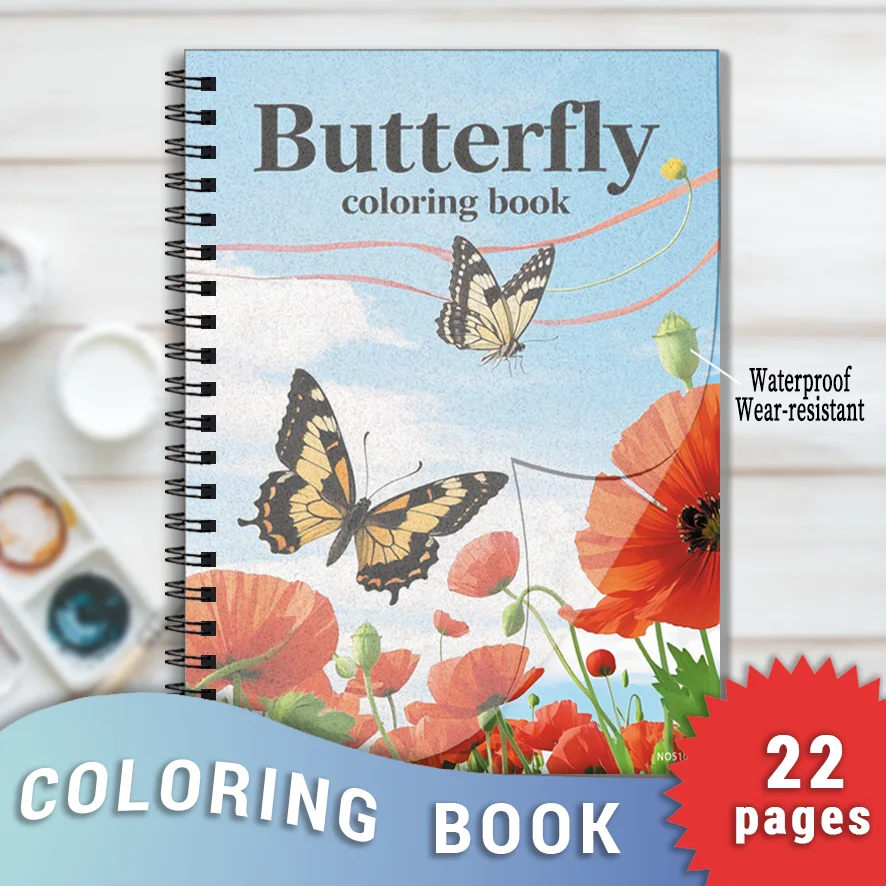 Flowers and Butterflies Adult Coloring Book - 8.3x11.2 inch stress relief coloring book 22 art therapy illustrations to relieve
Flowers and Butterflies Adult Coloring Book - 8.3x11.2 inch stress relief coloring book 22 art therapy illustrations to relieve