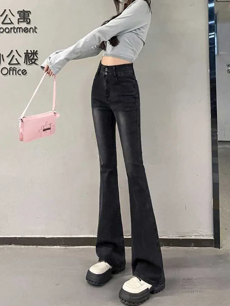 High Waisted Vintage Fashion Flare Jeans Wide Leg Women's Casual Straight Denim Pantalones Retro Streetwear Slim Vaqueros
High Waisted Vintage Fashion Flare Jeans Wide Leg Women's Casual Straight Denim Pantalones Retro Streetwear Slim Vaqueros