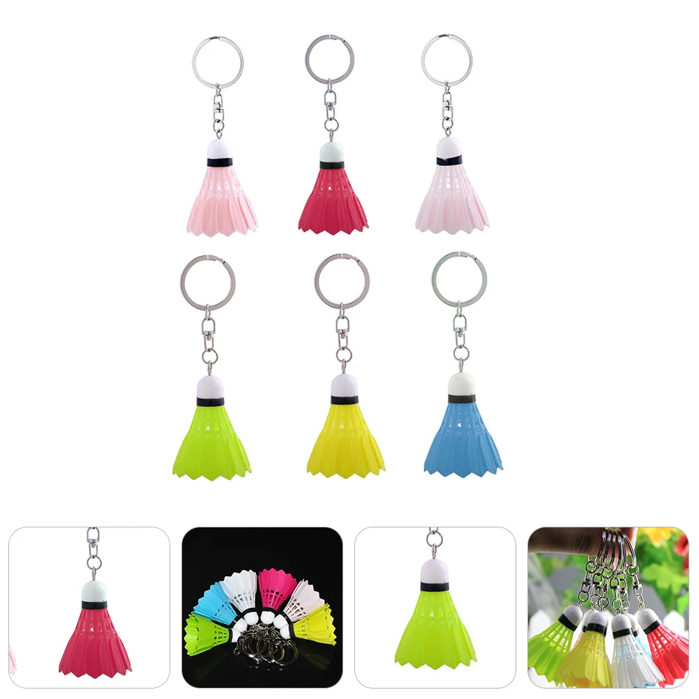 6 Pcs Key Chain Bag Pendant Badminton Keyring Charm Wallet Keychain Ornament Sports
6 Pcs Key Chain Bag Pendant Badminton Keyring Charm Wallet Keychain Ornament Sports