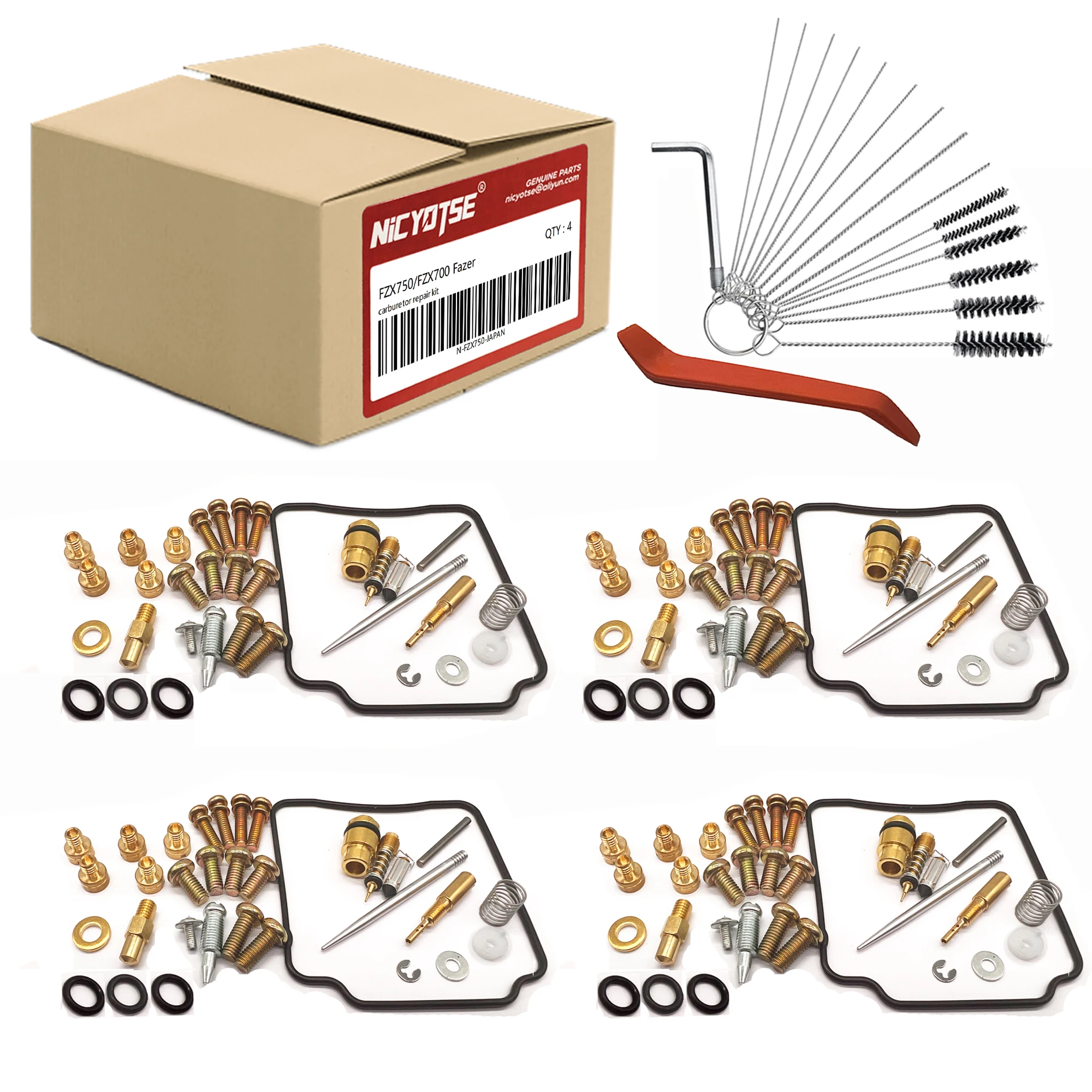 Repair Kit Compatible with Yamaha FZX750/FZX700 Fazer Motorcycle Mikuni Carburetor
Repair Kit Compatible with Yamaha FZX750/FZX700 Fazer Motorcycle Mikuni Carburetor