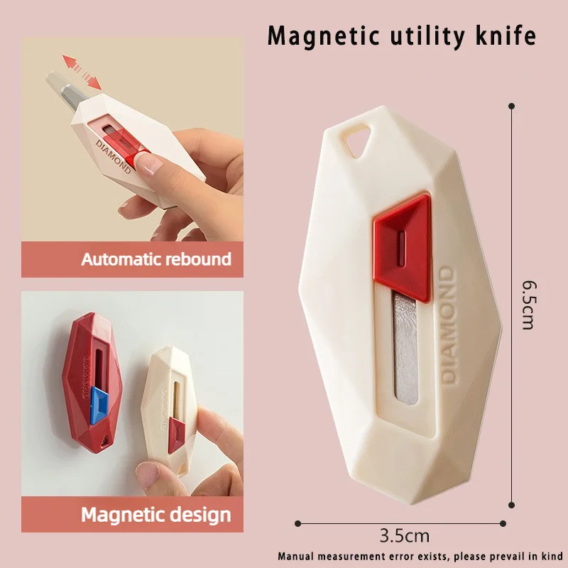 1/3pcs Box Cutter, Safety Round-tip Blade, Magnetic Box Cutter Ideal for Opening Boxes, Envelopes, and Everyday Trimming
1/3pcs Box Cutter, Safety Round-tip Blade, Magnetic Box Cutter Ideal for Opening Boxes, Envelopes, and Everyday Trimming