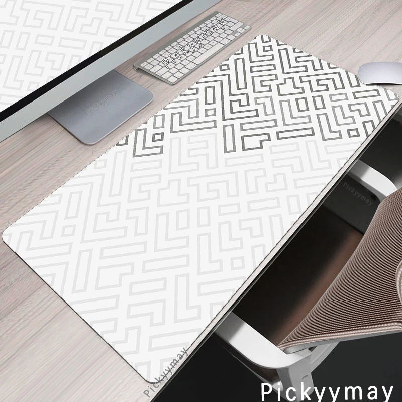 Large Gaming Mousepads Geometric White Mouse Pad Computer Mousepad Laptop Mouse Mat 90x40cm Desk Pads For Keyboard Desktop Mats
Large Gaming Mousepads Geometric White Mouse Pad Computer Mousepad Laptop Mouse Mat 90x40cm Desk Pads For Keyboard Desktop Mats