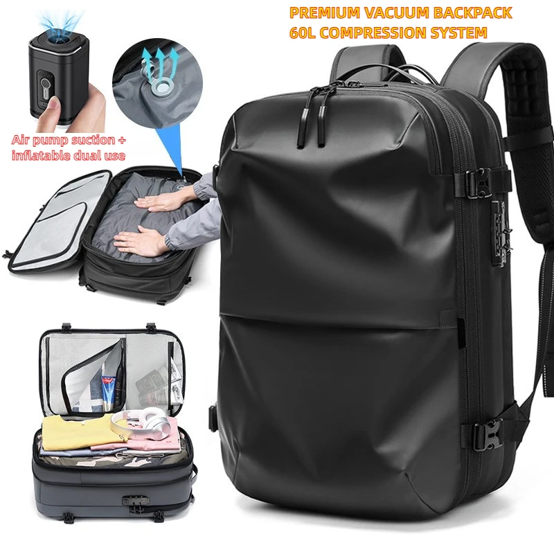 Premium Vacuum Compression Backpack Large Capacity Business Travel Multi Functional Stain Resistant Laptop Bag 
Premium Vacuum Compression Backpack Large Capacity Business Travel Multi Functional Stain Resistant Laptop Bag