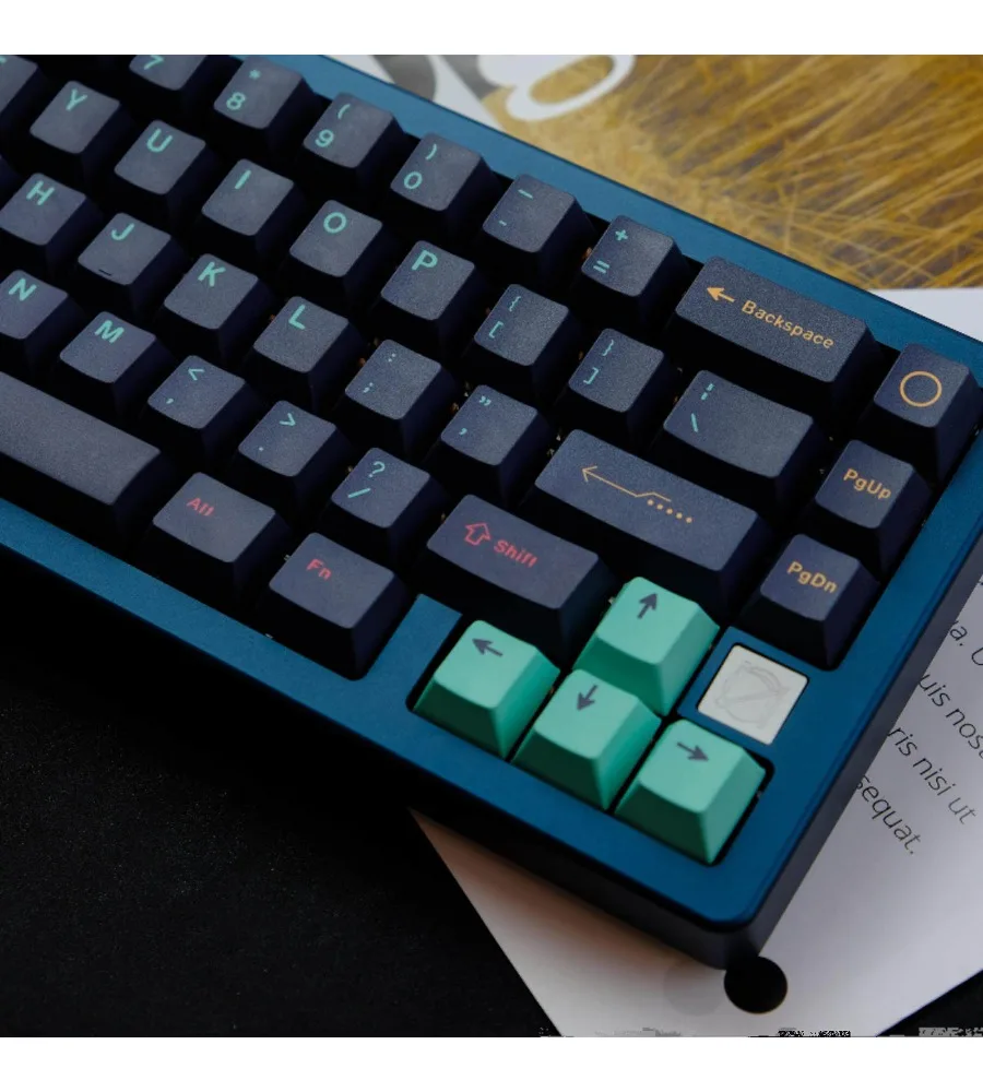 Pure black keycap 129 keys PBT material original factory highly sublimated suitable for a variety of games suitable for
Pure black keycap 129 keys PBT material original factory highly sublimated suitable for a variety of games suitable for