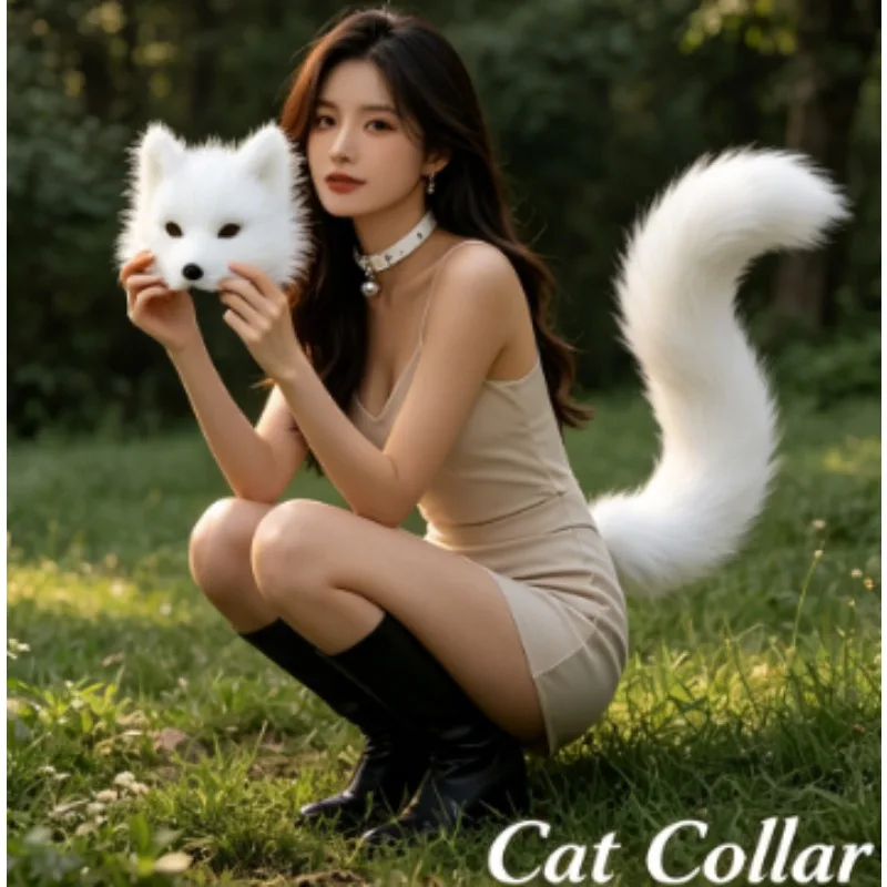 Halloween Plush Tail Animal Ear Ball Accessories Collar Show Props Halloween New Half Face Mask Set
Halloween Plush Tail Animal Ear Ball Accessories Collar Show Props Halloween New Half Face Mask Set