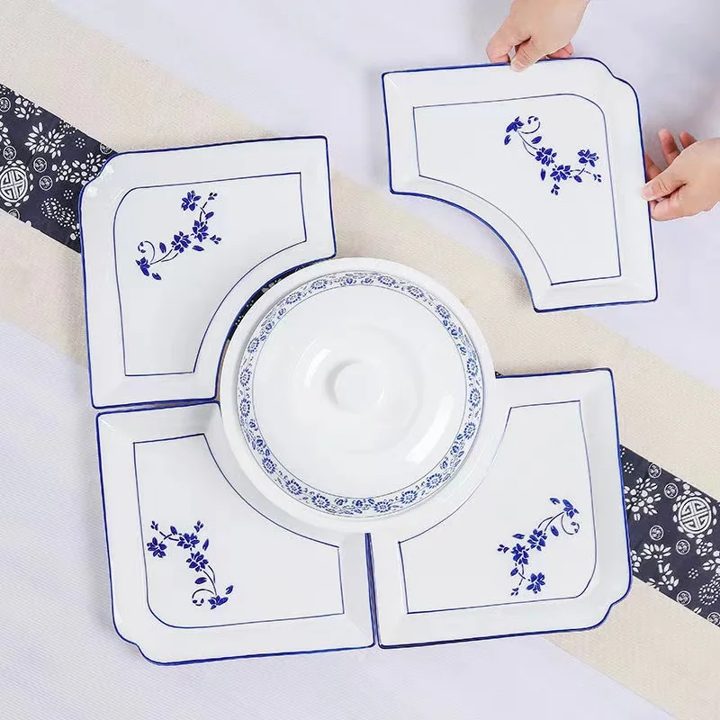 New Blue And White Porcelain Combination Di Home Use Cooking Plate Gathering Par Square Table Set Di Underglaze Color H...
New Blue And White Porcelain Combination Di Home Use Cooking Plate Gathering Par Square Table Set Di Underglaze Color H...