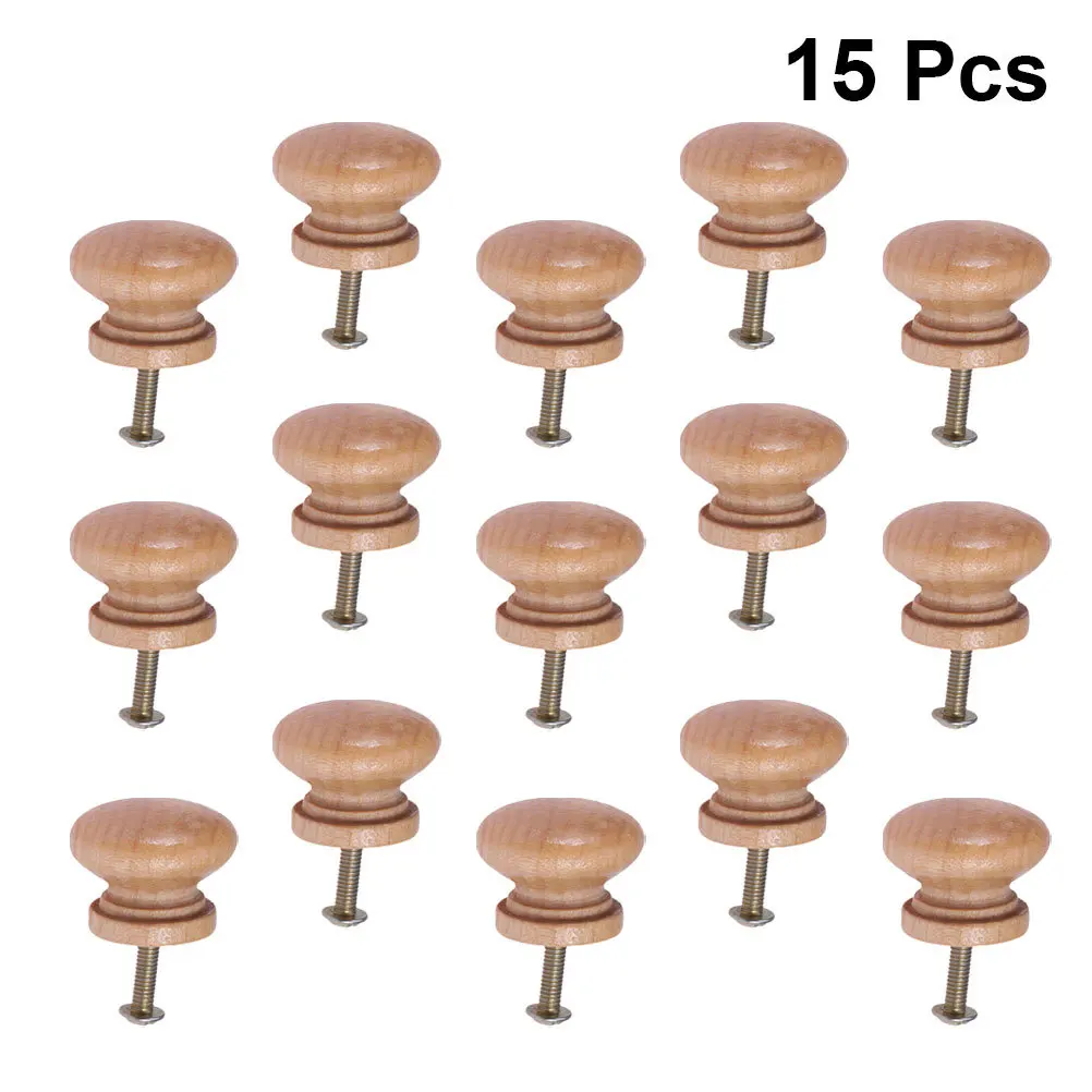 15Pcs Mushroom Shape Wooden Drawer Knobs Handle for Cabinet Wardrobe Cupboard Pull Furniture Hardware Wooden Cabinet Knob
15Pcs Mushroom Shape Wooden Drawer Knobs Handle for Cabinet Wardrobe Cupboard Pull Furniture Hardware Wooden Cabinet Knob