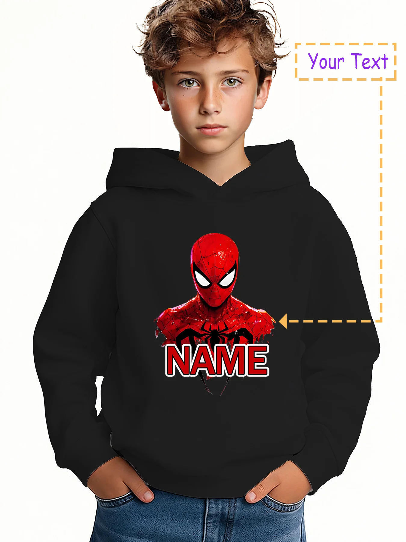MINISO Marvel Spider-Man Hoodie - Classic Spider-Man print, recreating the hero's handsomeness, suitable for school and comic co
MINISO Marvel Spider-Man Hoodie - Classic Spider-Man print, recreating the hero's handsomeness, suitable for school and comic co