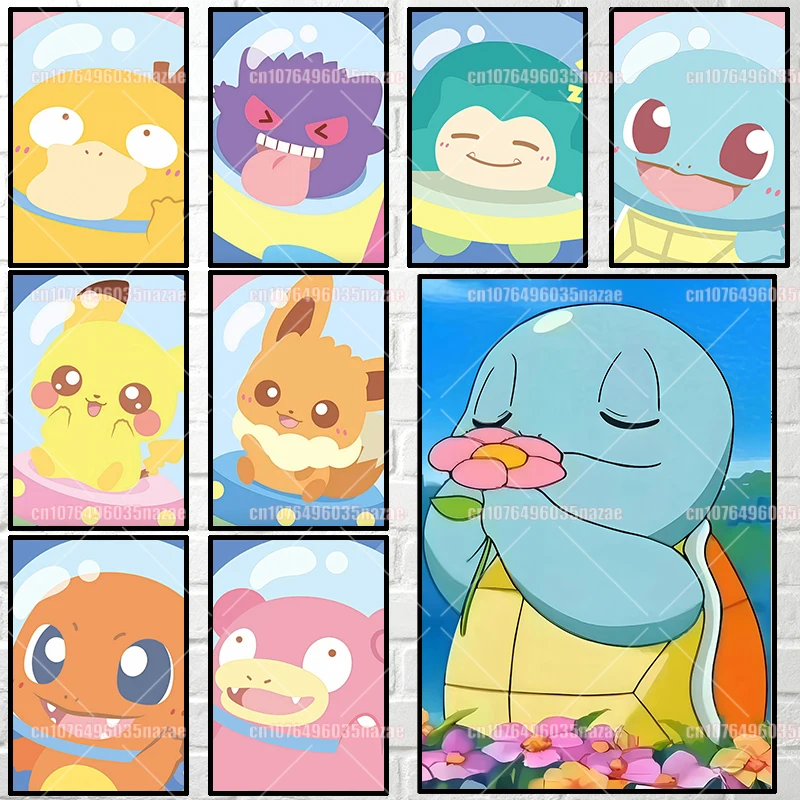 HD Pokémon Anime Character Pikachu Charizard Bulbasaur Squirtle Charmander Art Poster Canvas Painting Home Room Wall Decoration
HD Pokémon Anime Character Pikachu Charizard Bulbasaur Squirtle Charmander Art Poster Canvas Painting Home Room Wall Decoration