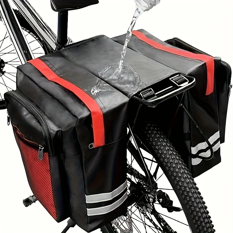 13.21gal Large Capacity Bike Rack & Saddle Bag Set, Expandable Cargo Pannier for Commuting, Travel & Camping, Professional Gea
13.21gal Large Capacity Bike Rack & Saddle Bag Set, Expandable Cargo Pannier for Commuting, Travel & Camping, Professional Gea