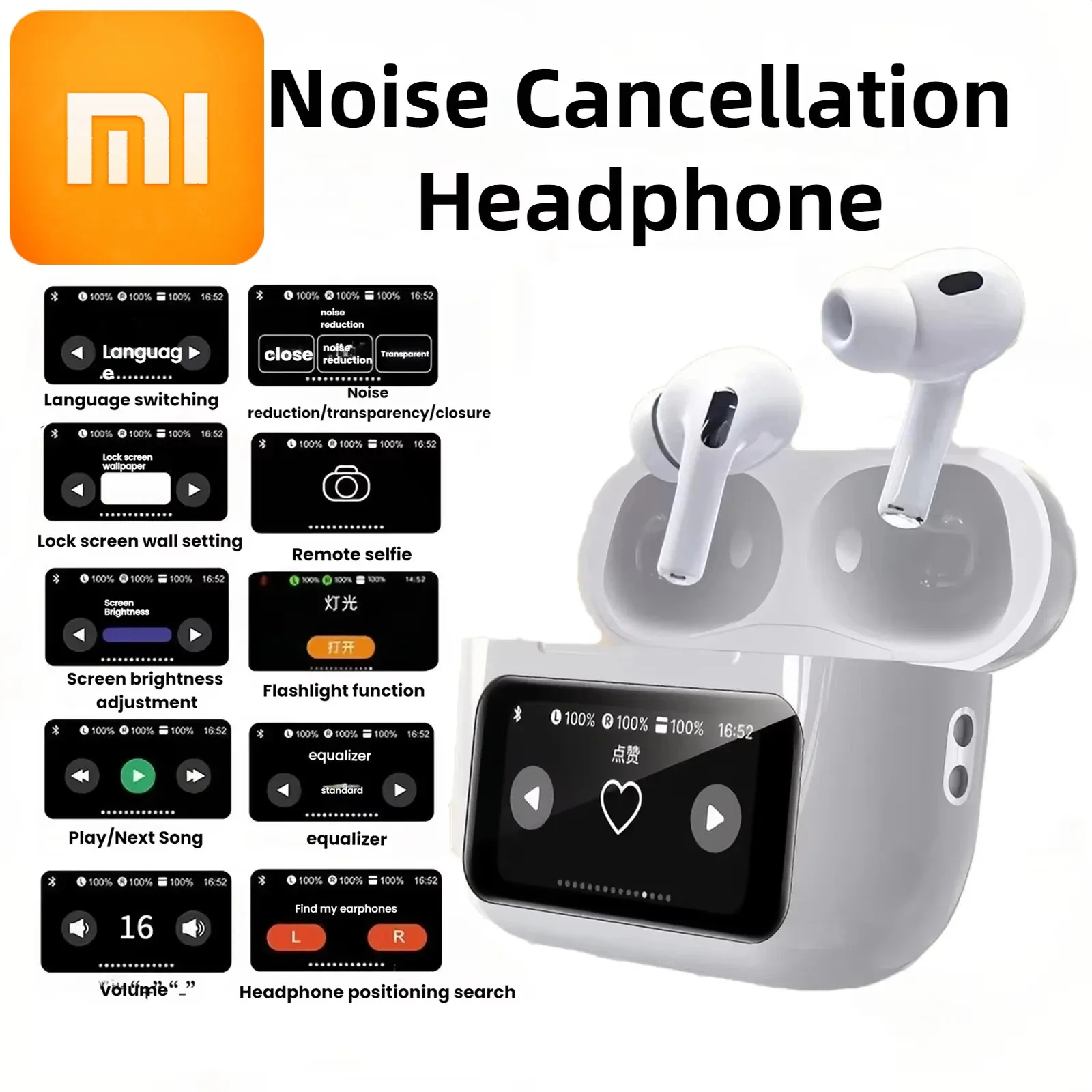 Xiaomi AI Наушники Смарт-часы Беспроводные Bluetooth-наушники Переводчик 147 языков с сенсорным экраном Управление через приложение
Xiaomi AI Наушники Смарт-часы Беспроводные Bluetooth-наушники Переводчик 147 языков с сенсорным экраном Управление через приложение