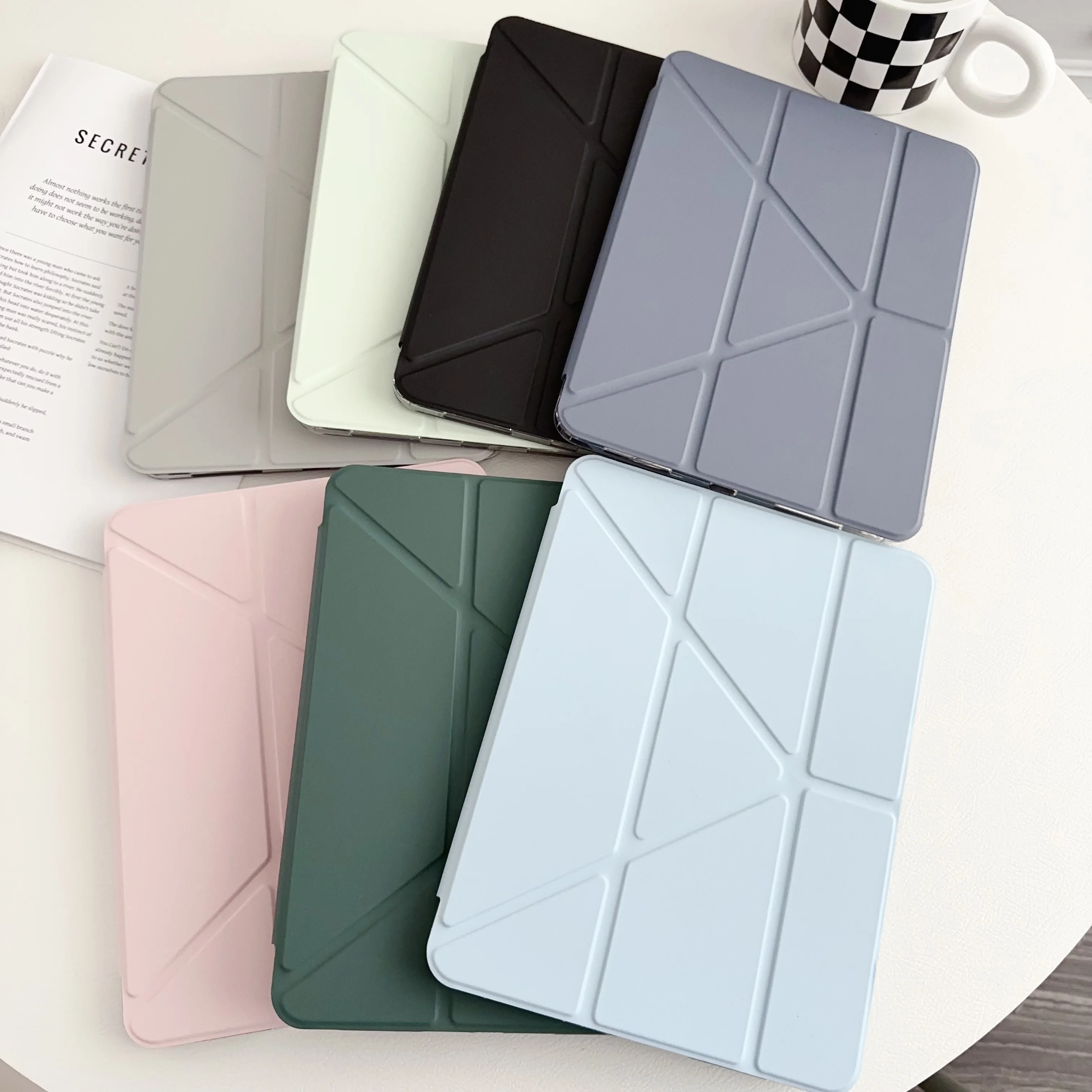 Y-fold Track Clear Case For iPad 11 10 th Air 4 5 6 10.9 11in 13in Air 2 9.7 Pro 11 12.9 Mini 6 7 Cover Multi Fold Stand Funda
Y-fold Track Clear Case For iPad 11 10 th Air 4 5 6 10.9 11in 13in Air 2 9.7 Pro 11 12.9 Mini 6 7 Cover Multi Fold Stand Funda