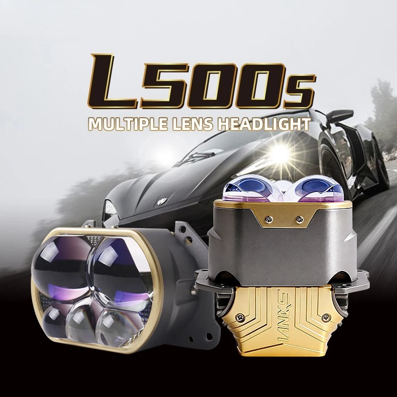 L500S 3 Inch Matrix 120W 6000K Five Beads Direct Beam Projetor Bi LED Dual Lens Headlight 12V 14500LM Car Lighting Upgrade
L500S 3 Inch Matrix 120W 6000K Five Beads Direct Beam Projetor Bi LED Dual Lens Headlight 12V 14500LM Car Lighting Upgrade