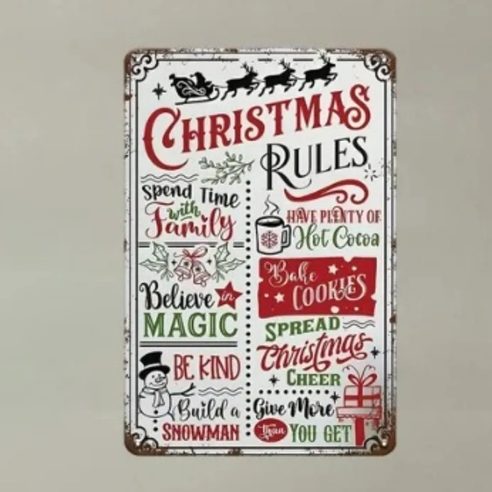RULESWITEDGE "Christmas Rules Sign" | Decor for Homes, Bars, Christmas Lovers & Wit Gifts
RULESWITEDGE "Christmas Rules Sign" | Decor for Homes, Bars, Christmas Lovers & Wit Gifts