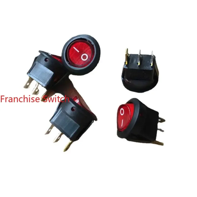 10PCS SR-06NR-N Round Boat Type Power Switch 3 Pins 2 Gears With Red Light Rocker Opening 20 
10PCS SR-06NR-N Round Boat Type Power Switch 3 Pins 2 Gears With Red Light Rocker Opening 20